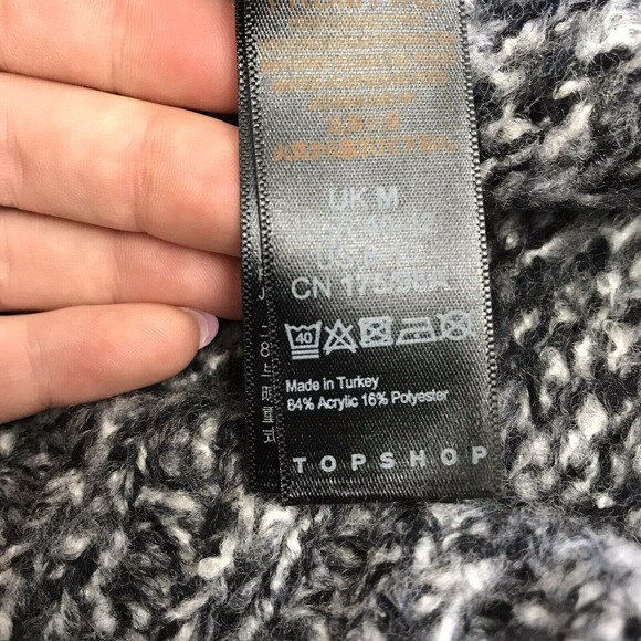 Topshop Black Chunky Knit Sweater - Picture 5 of 7